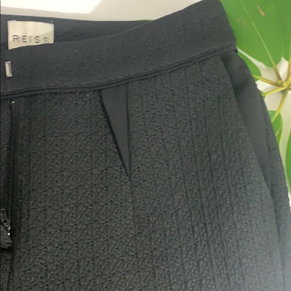 REISS | Marvin Textured Black Dress Pants - Picture 7 of 8